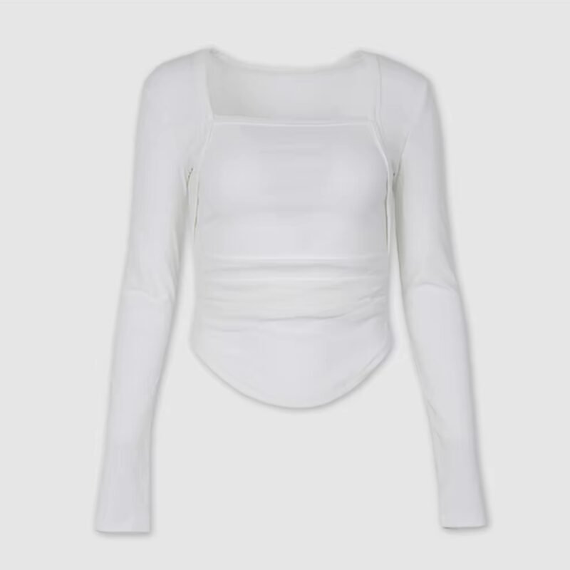 Spring and summer women's tops tight fashion trend